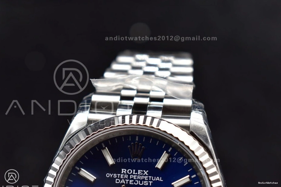 VSF Jubilee Stick On Edition 126234 420 Steel 36 904L DateJust Dial Sophisticated Blue Best SS VS 1:1 Bracelet 0312